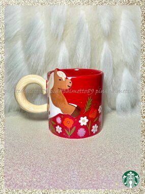 🐴🧧 NWT Starbucks 2026 Lunar New Year 'Year of the Horse 12oz Ceramic Mug